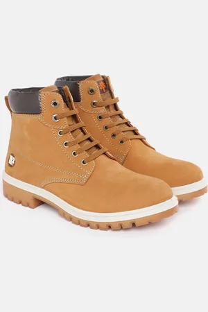 Woodland Men Nubuck Leather Mid-Top Regular Boots