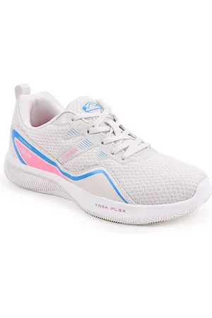 Campus Women Off White Mesh Running Shoes