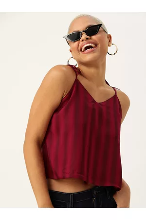 Kook N Keech Shoulder Straps Striped Top