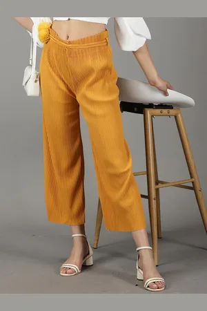 SHOWOFF Women Mid-Rise Relaxed Straight Fit Trousers