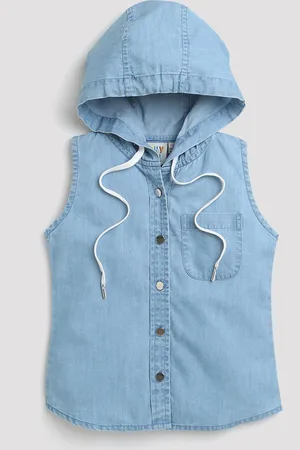 Tiny Girl Girls Hooded Shirt Style Top