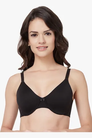 Buy Amante Solid Padded Wired Demi Coverage Level-2 Push Up Bra at