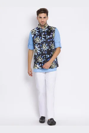 Hangup Men Kurta With Pyjamas & Nehru Jacket