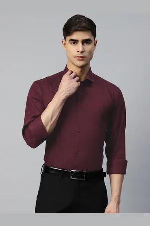 MANQ Men Smart Solid Regular Fit Formal Shirt