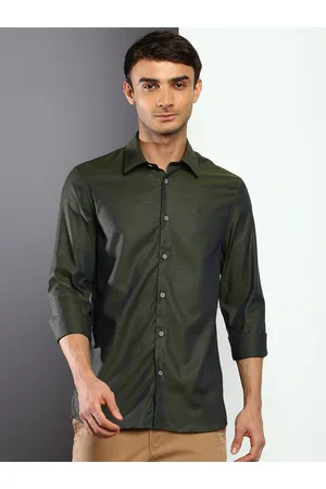 Calvin Klein Men Pure Cotton Slim Fit Casual Shirt