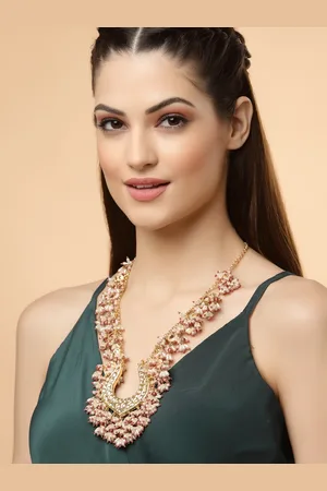 DUGRISTYLE Kundan & Pearls Necklace