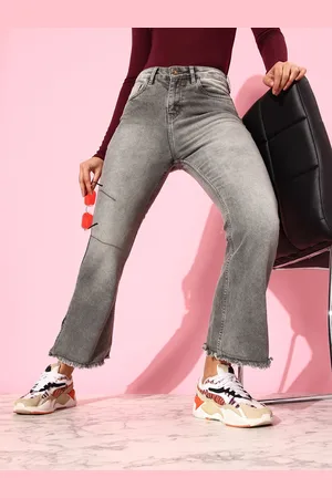 Kook N Keech Women High Rise Skinny Flare Fit Jeans