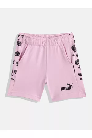 PUMA Kids Essential+ MATES Printed Regular fit Pure Cotton Shorts