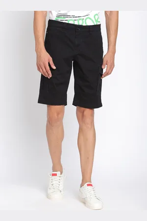 Punk Men Mid-Rise Cargo Shorts