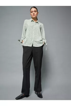 DeFacto Women Solid Formal Trousers