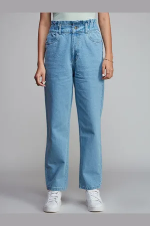 20Dresses Women High-Rise Pure Cotton Jeans