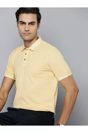 Indian Terrain Men Polo Collar Pure Cotton T-shirt