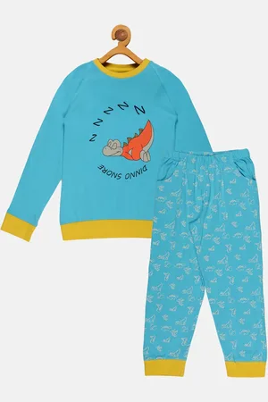 KiddoPanti Girls Graphic Printed Pure Cotton T-Shirt with Joggers