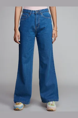 20Dresses Women Wide Leg High-Rise Pure Cotton Jeans
