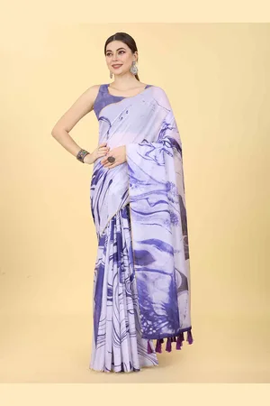 silk land Tie and Dye Chanderi Cotton Digital Print Saree
