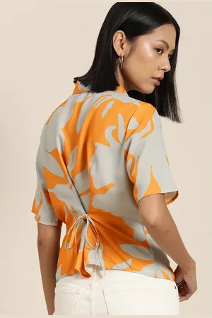 Invictus Printed Waist Tie-Up Casual Shirt