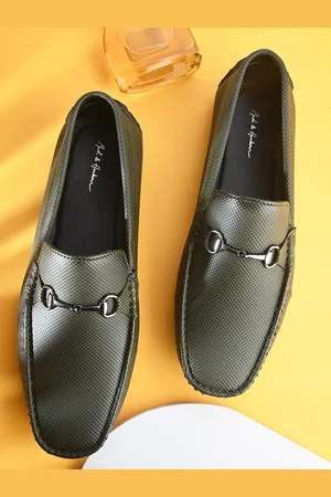 Mast & Harbour Men Round Toe Perforations Slip On Loafers
