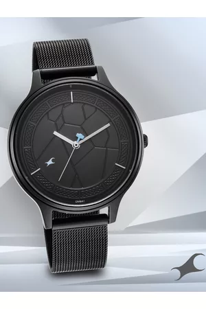 Fastrack Men Black Dial & Bracelet Style Straps Analogue Wrist Watch 6269NM01