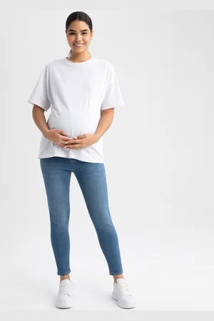DeFacto Women High Rise Clean Look Cropped Maternity Jeans