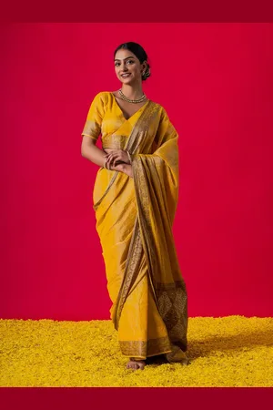 Triyah Woven Design Zari Saree