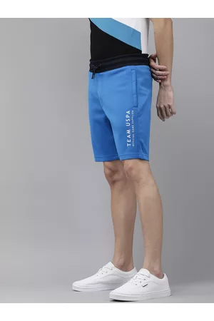 U.S. Polo Assn. U S Polo Assn Men Typography Printed Slim Fit Shorts