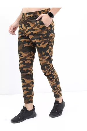 Highlander Men Camouflage Printed Joggers Trousers