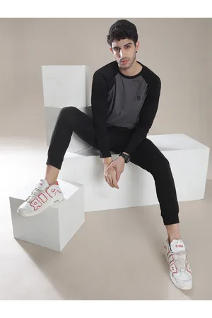 The Indian Garage Co Men Black Solid Slim Fit Jogger