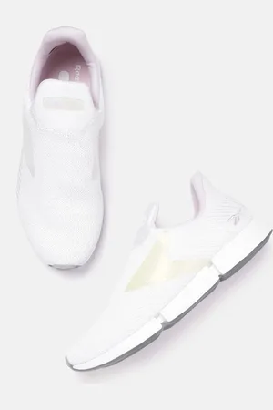 Reebok Women White Woven Design Daily Fit Walking Slip-Ons