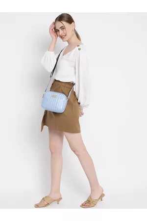 KLEIO Women Self Design Structured Sling Bag