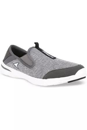 Bata Boys Grey Woven Design Sneakers