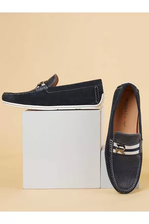 Ruosh Men Textured Leather Loafers