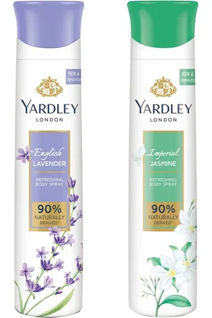 YARDLEY LONDON Set of English Lavender & Imperial Jasmine Deodorant Body Spray-150ml Each