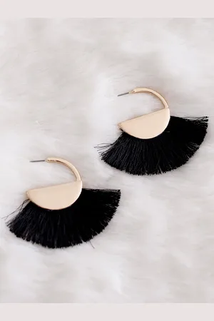 Bellofox Contemporary Tasseled Drop Earrings