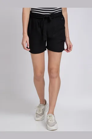 SPYKAR Women Regular Fit Mid-Rise Shorts