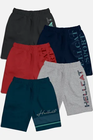 HELLCAT Boys Navy Blue Sports Shorts