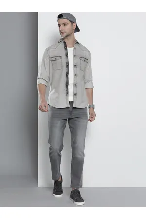Plain Denim Double Pocket Shirt, Full Sleeves at Rs 350 in Surat | ID:  27464570230