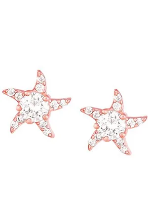 GIVA Rose Gold-Plated Contemporary Studs Earrings