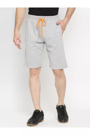 SPYKAR Men Grey Solid Shorts