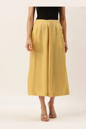 De Moza Women Three-Fourth Length Mid-Rise Loose Fit Culottes