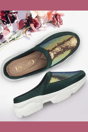 FAUSTO Women Embellished Mules Flats