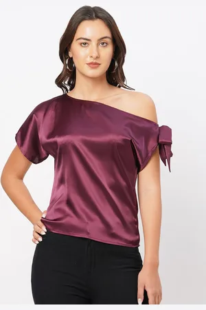 MISH One Shoulder Satin Top