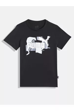 PUMA Boys Essential Street Art Logo Youth Pure Cotton T-shirt