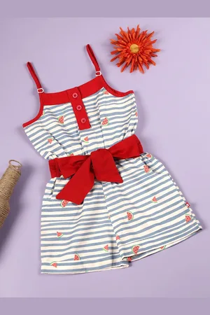 Nino Bambino Girls Striped Organic Cotton Dress