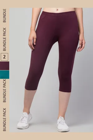 Apraa & Parma Clothing Women Pack of 2 Mid-Rise Skinny Fit Pure Cotton Capris