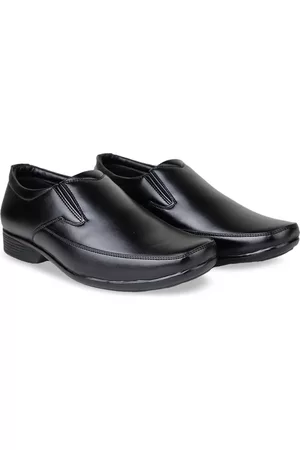 HikBi Men Leather Formal Slip-On Shoes