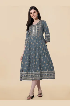 Mirchi Fashion Ethnic Motifs Printed Fit & Flare Ethnic Dress