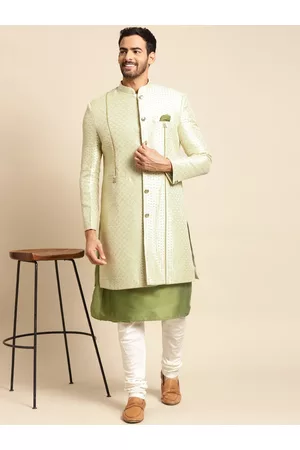 KISAH Men Kurta Indowestern Sherwani Set