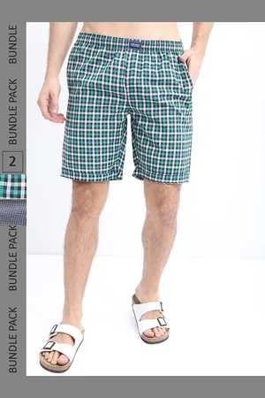Highlander Men Pack Of 2 Checked Lounge Shorts