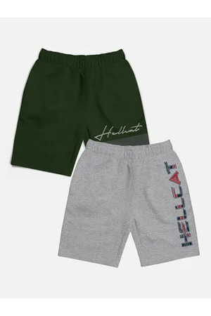 HELLCAT Boys Pack of 2 Cotton Mid-Rise Sport Shorts