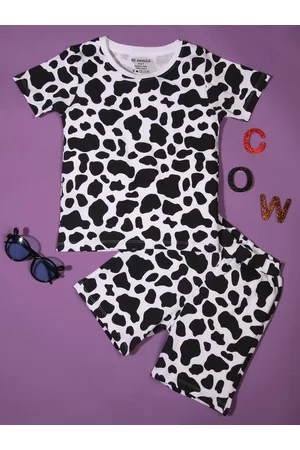 BE AWARA Infants Animal Printed Pure Cotton Clothing Set